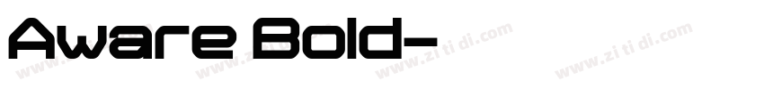 Aware Bold字体转换